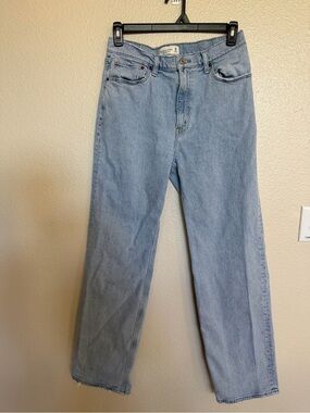 Abercrombie & Fitch 90s Relaxed High Rise Jeans Women’s 30/10 Straight Leg